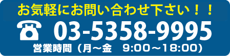 お電話でのお問い合わせはこちら TEL03-5358-9995