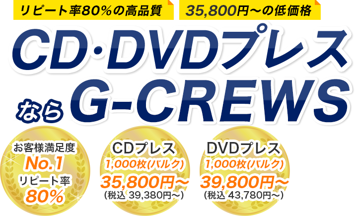 高品質・低価格のDVD・CDプレストータルサービス