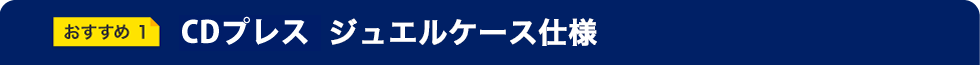 おすすめ1 ジュエルケース仕様